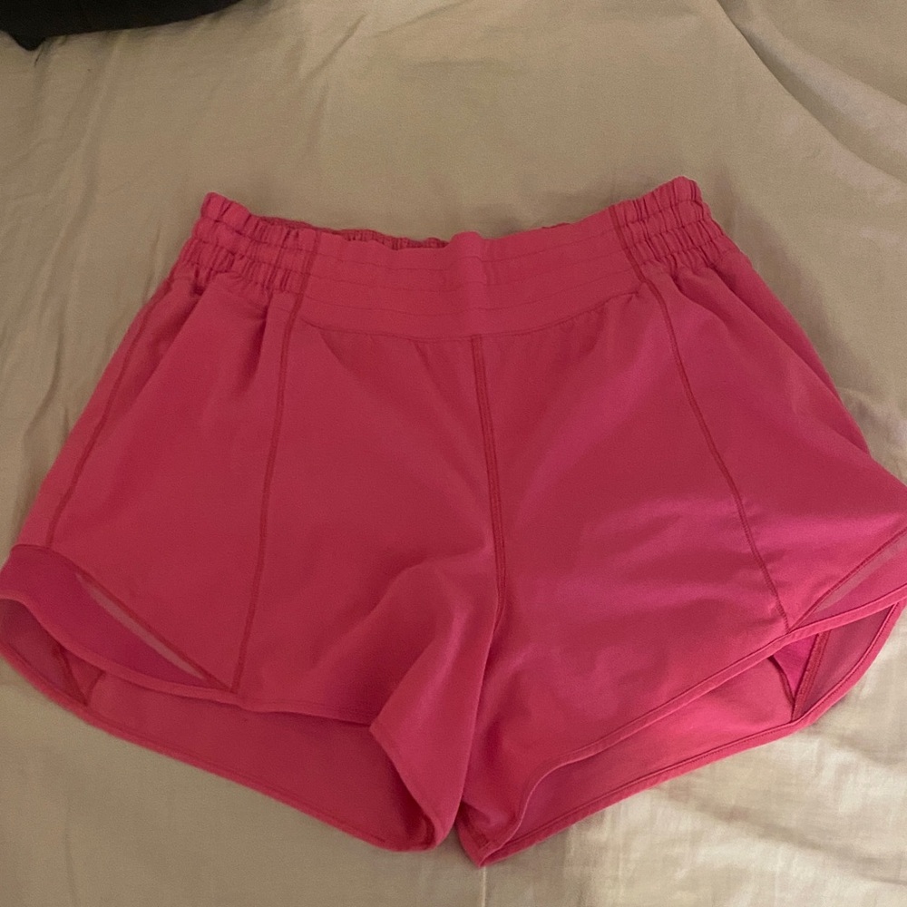 Lululemon Athletica Vibrant Pink Athletic Shorts